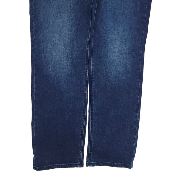 Levis 541 Athletic Taper Fit Jeans Denim Mens 38 x 32 Altered Hem Dark Wash - Picture 4 of 8